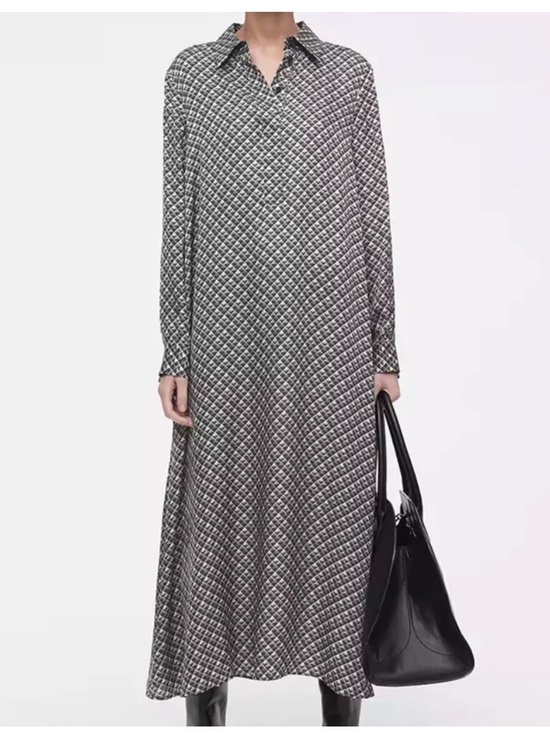 COS Dresses & Skirts - COS Black & White Geometric Midi Dress